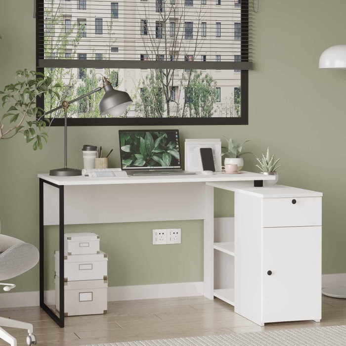 Hanah Home Escritorio de estudio Nor1-W Blanco Hanah Home Escritorio de estudio Nor1-W Blanco